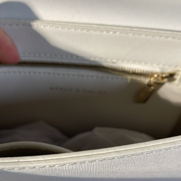 Neely and Chloe bag from Anthropologie. Faux white fur. So cute on totally in - Picture 4 of 6